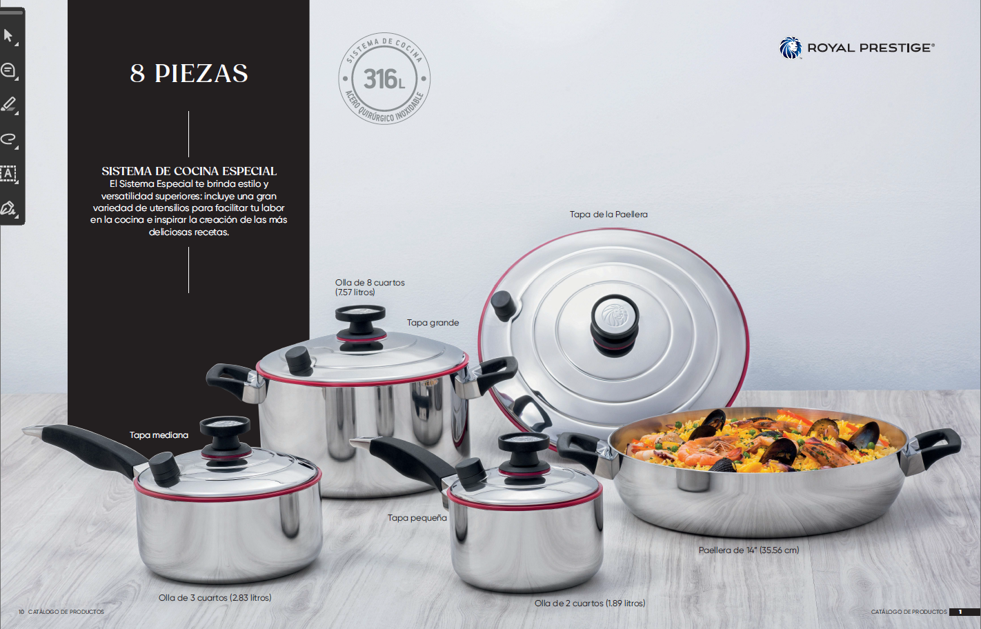 Batería de 8 Piezas